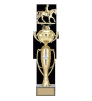 ODAK KUPA - Figürlü Kupalar - At / Binici Figürlü Kupalar FG-072 C - 47 cm