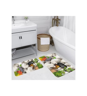 Eliana Home Baskılı 2'li Banyo Paspas Takımı RVG5034