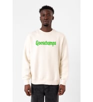 Goosebumps Lettern Ekru Erkek 2ip Sweatshirt