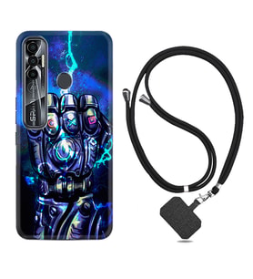 Tecno Spark 6 6 Go 8C 8 Pro 7 7 Pro Kılıf Boyun Askılı Silikon Thunder Play 1760