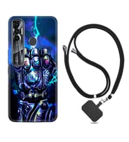 Tecno Spark 6 6 Go 8C 8 Pro 7 7 Pro Kılıf Boyun Askılı Silikon Thunder Play 1760