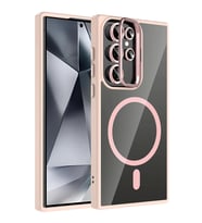 Joko Samsung Galaxy S25 Ultra Remim Lensli Magsafe Standlı Kapak - Pembe