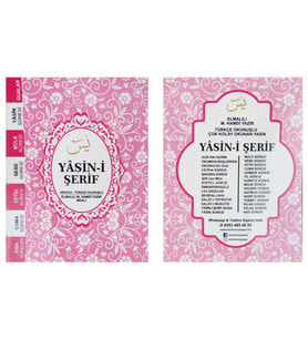 20 Adet YASİN KİTAP 80 SAYFA 12X16 CM PEMBE PK:1-