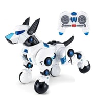 Rastar Rc Uzaktan Kumandalı Robot Köpek Dogo 7.2V Usb Şarj Sesli ve Işıklı Beyaz