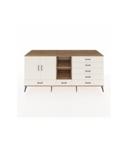 Kronos Konsol 4 Raflı 7 Çekmeceli 2 Kapaklı 220x59x99 Çam-Aytaşı/Aytaşı
