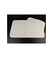 Mera Kaymaz Taban 2'li Pamuklu Banyo Paspası Yıkanabilir 60x100 50x60cm Banyo Halısı Ekru