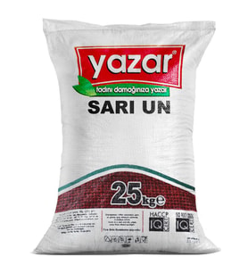 Yazar Taş Değirmende Öğütülmüş Sarı Un 25 Kg