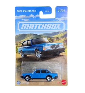 Matchbox - 1986 Volvo 240 - Mavi (1/64) GGF12