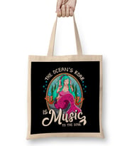 Cute The Ocean's Roar Is Music To The Soul Mermaid Bez Çanta Uzun Saplı
