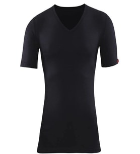 pilelistore Bsm Unisex V Yaka Kısa Kol Termal Body 10303 (Siyah)