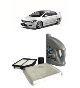 2007-2012 HONDA CİVİC BENZİNLİ YAĞ BAKIM SETİ YAĞ VE YAĞ FİLTRESİ POLEN VE HAVA FİLTRESİ