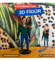 MakinaFleo Kişiye Özel 3D Çift Figürü (20cm)