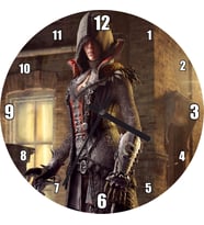 Cakatablo Assassins Creed Sendika Evie  Video Oyun Görseli Duvar Saati