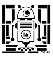 CADENCE CSR-06 STENCİL ŞABLON 15x15 - SEVİMLİ ROBOT