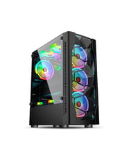 DAGMOR BZ01 ATX MICRO ATX ITX X4 ARGB FAN TEMPER CAM PC GAMING KASA (Siyah)