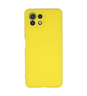 Xiaomi Mi 11 Lite Kılıf Nano İçi Kadife Silikon - Sarı