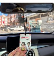 Kişileştirilebilir kalpli araba süsü, aksesuar, kişiye özel tasarım fotoğraflı kokusuzdur (Beyaz)