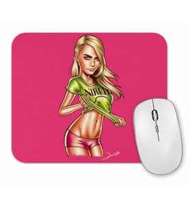 Nirvana Cara Delevingne Mouse Pad