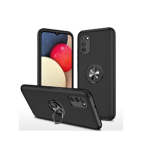Çınarcık Dev Samsung Galaxy A02S Kılıf Elit Yüzüklü Kapak - Kırmızı