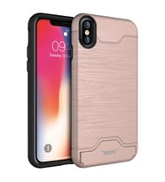 Buff iPhone Xs Max ile Uyumlu Slim Folder Rose Gold