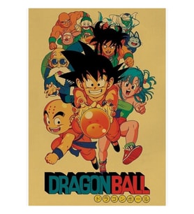 The Crew- Dragon Ball Tablo Ahşap Poster Dekoratif