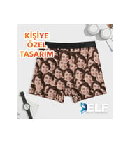 Kişiye Özel Fotoğraflı Detaylı Eğlenceli Erkek Man Boxer (Standart)