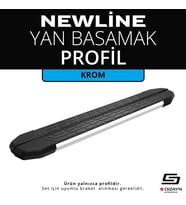 S-Dizayn Newline Krom Yan Basamak Profil 183 Cm Etekli 36lık