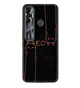 Tecno Spark 6 6 Go 8C 8 Pro 7 7 Spark 9 Pro Kılıf Desemli Silikon Meow 1657