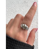 Yeni Sezon Luxe Bubble Tasarım Ayarlanabilir Kadın Yüzük