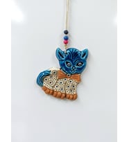 Seramik Mini Kedi Dekoratif Duvar Süsü 10x12 cm