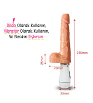 Do it Love - 12 Farklı Titreşim Ritmi - Fışkırtma Özelliği - Çılgın Joe - Vibratör/Dildo 16cm (STD)