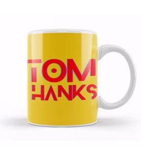Tom Hanks Artwork Kupa Bardak Porselen