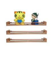 Barış Dizayn Montessori 50cm Dar Duvar Rafı Ahşap Kitaplık Bebek Odası Çocuk odası Çocuk Kitaplığı (3lü set)