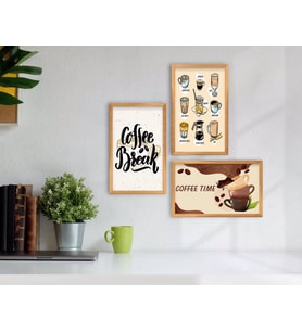 BK Home Coffee Tasarımlı Dekoratif 3’lü Retro Ahşap Tablo-14