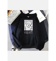 Jujutsu Kaisen Sukuna Hand Kapşonlu Sweatshirt (Siyah)