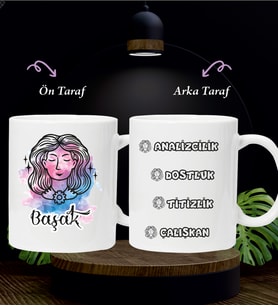 KİŞİYE ÖZEL BAŞAK BURCU KUPA BARDAK