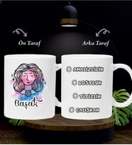 KİŞİYE ÖZEL BAŞAK BURCU KUPA BARDAK