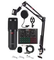 Lastvoice BM800 Live Set Efektli Ses Kartı Mikrofon Stand Kayıt Canlı Yayın Seti (PC ve Telefon)
