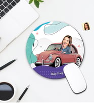Kişiye Özel Karikatür Araba Tasarımlı Mouse Pad 110