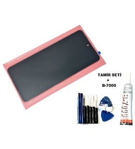 Tkgz General Mobile GM 22 PLUS Uyumlu Lcd Ekran Dokunmatik + B-7000 + Tamir Seti