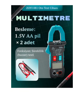 Pens Ampermetre Akım Ölçer Multimetre
