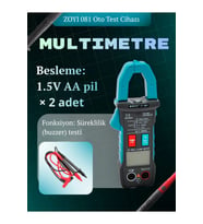 Pens Ampermetre Akım Ölçer Multimetre