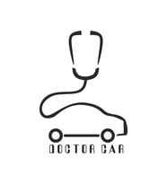 Doktor Aracı Oto Sticker Siyah 30 Cm
