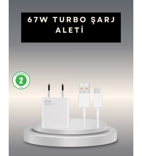 67 Watt Type C Şarj Adaptörü Poco X3 X4 X5 Pro Uyumlu