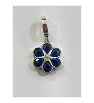 Mavi Çiçek Charm