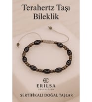 Sertifikalı Titreşim Taşı Odaklanma ve Koruyucu Enerji İçin Terahertz Taşı Bileklik (Çok Renkli)