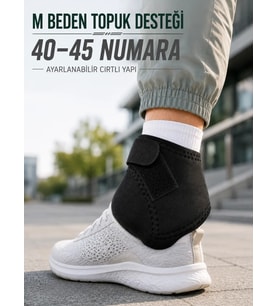 M Beden Topuk Çorabı 40-45 Numara Ayarlanabilir Cırtlı Topuk Destekleyici