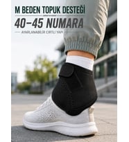 M Beden Topuk Çorabı 40-45 Numara Ayarlanabilir Cırtlı Topuk Destekleyici