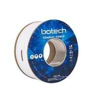 Botech RG6/U4 0.90 Mm 64x0.12 Tel CCS Makaralı Yerli Üretim Anten Kablosu 100 Metre
