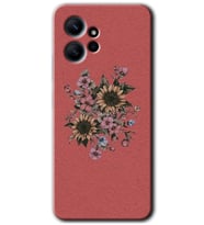 Redmi Note 12 4G Kılıf HD Desen Baskılı Kılıf - Retro Çiçek